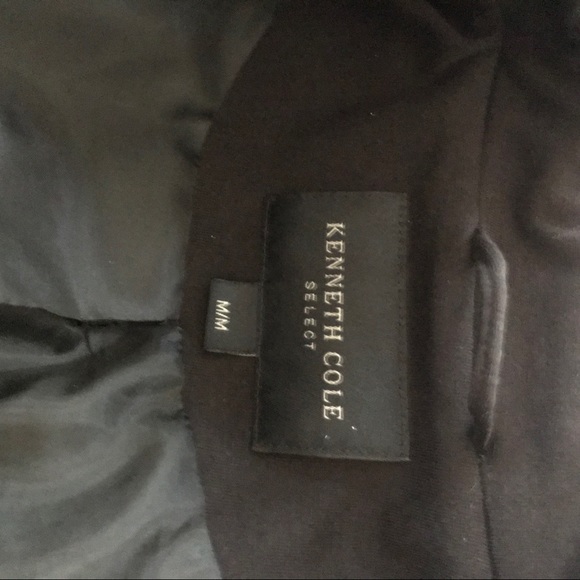 Kenneth Cole Blazer Sz Medium Navy/ Black - Picture 2 of 3